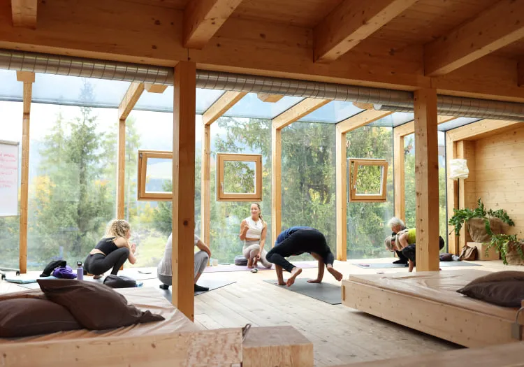 Bild von einer Yoga Gruppe