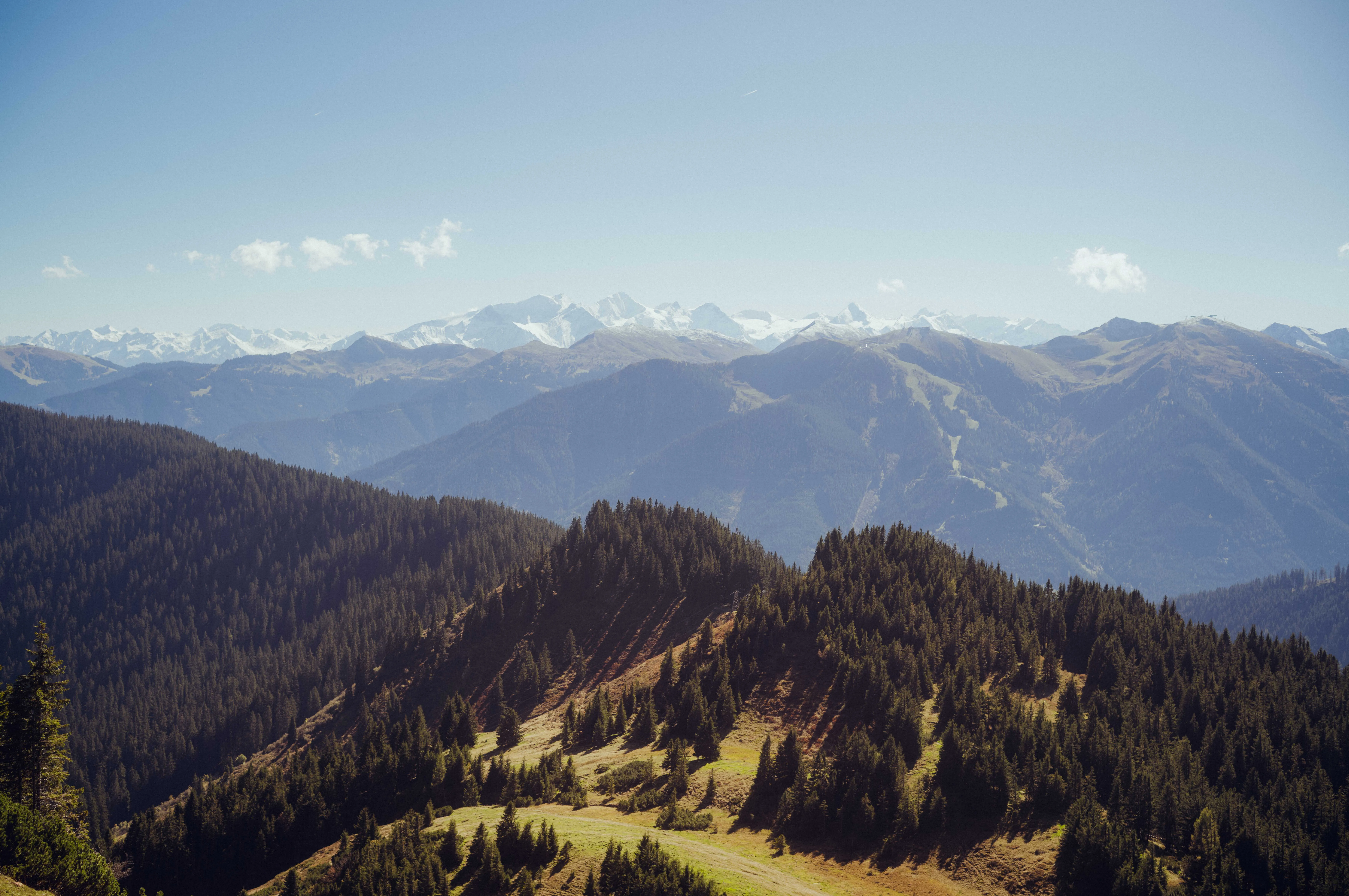 Bergpanorama beim Wandern