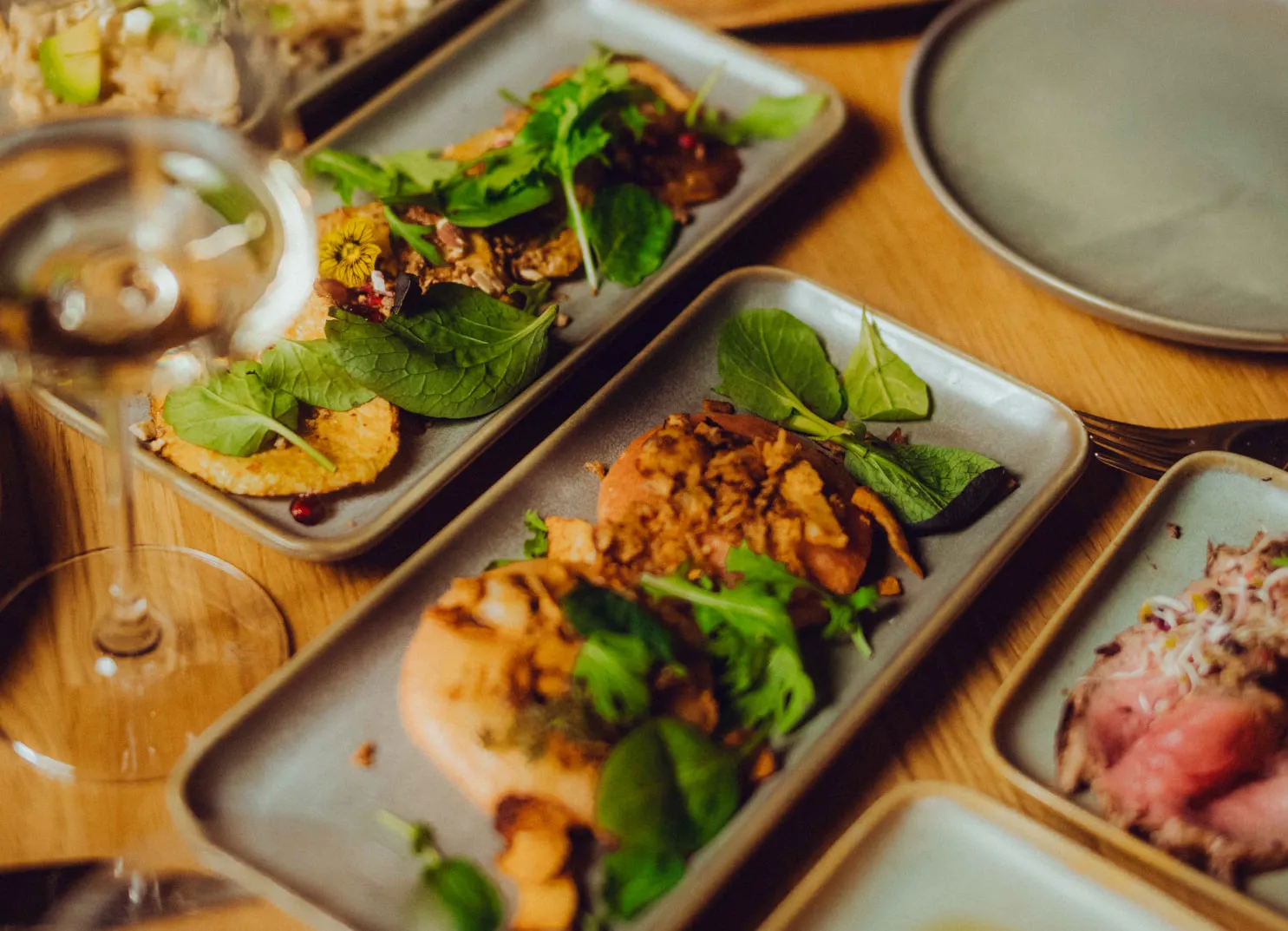 Gourmetgerichte aus dem Holzhotel Forsthofalm in Leogang