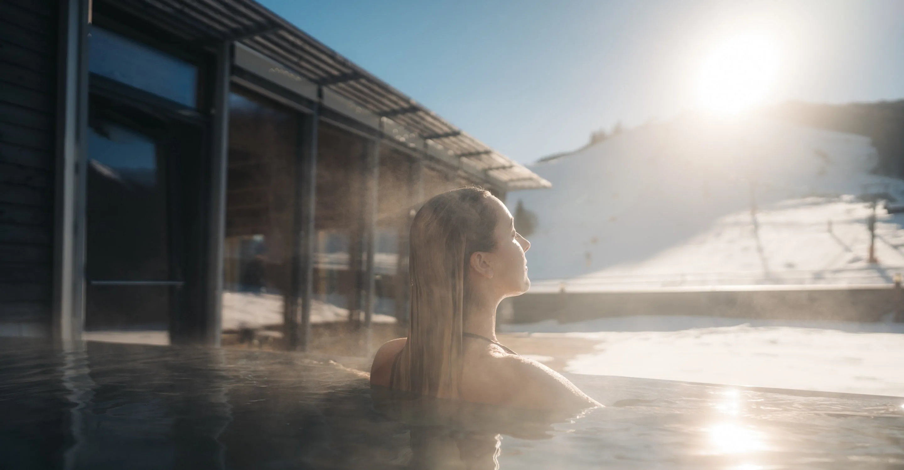 Winterwellness im Rooftop Pool